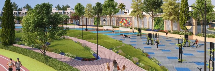 Garden, gaur-yamuna-city-7th-parkview  115 Sq.Yd. Plot In Gaur Yamuna City Greater Noida 7840778