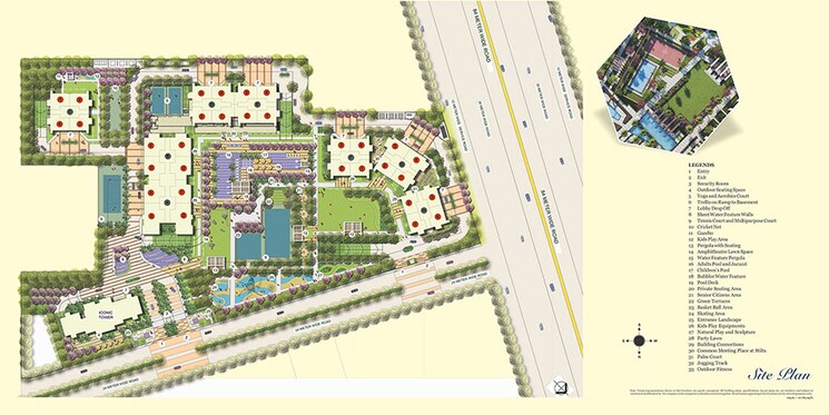 Master Plan, mapsko-mount-ville 3.5 Bedroom 1815 Sq.Ft. Apartment In Sector 79 Gurgaon 7841458