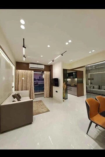 Living Room in 1 BHK Apartment at RS QA Riverfront, Ghot – for Sale