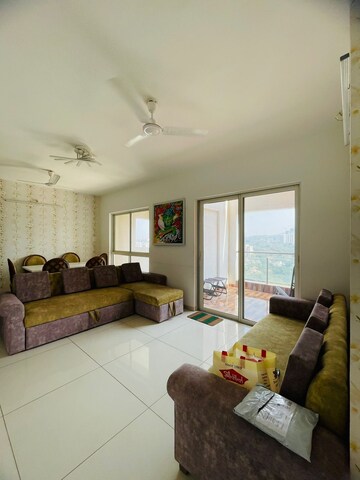 Living Room in 3 BHK Apartment at Puranik Abitante, Bavdhan – for Sale