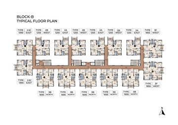 Master Plan in 3 BHK Apartment at Ramky One Orbit, Nallagandla – for Sale