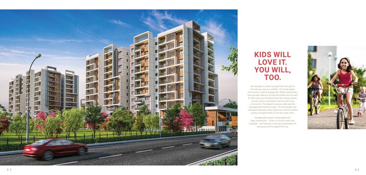 Exterior View, ark-samyak 3 Bedroom 1550 Sq.Ft. Apartment In Bachupally Hyderabad 7843529