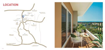 Staircase in 3 BHK Apartment at Ark Samyak, Bachupally – for Sale