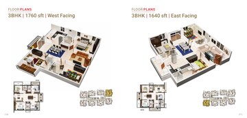 Floor Plan in 3 BHK Apartment at Ark Samyak, Bachupally – for Sale