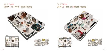 Floor Plan in 3 BHK Apartment at Ark Samyak, Bachupally – for Sale