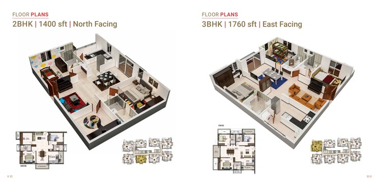 Floor Plan, ark-samyak 3 Bedroom 1550 Sq.Ft. Apartment In Bachupally Hyderabad 7843529