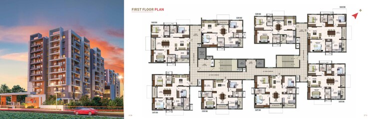 Floor Plan, ark-samyak 3 Bedroom 1550 Sq.Ft. Apartment In Bachupally Hyderabad 7843529