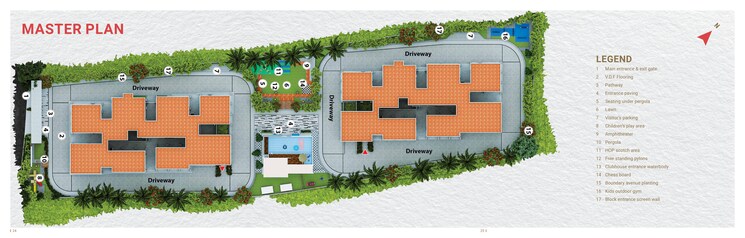 Exterior View, ark-samyak 3 Bedroom 1550 Sq.Ft. Apartment In Bachupally Hyderabad 7843529