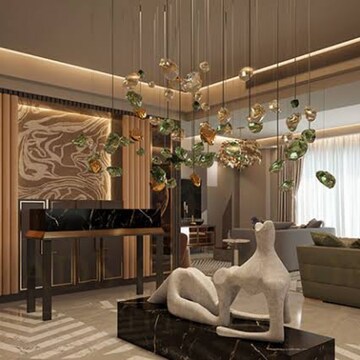 Living Room in 5 BHK Apartment at DLF The Camellias, Sector 42 – for Sale