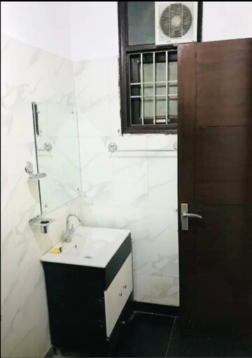 Bathroom in 2 BHK Builder Floor at Mehrauli – for Rent