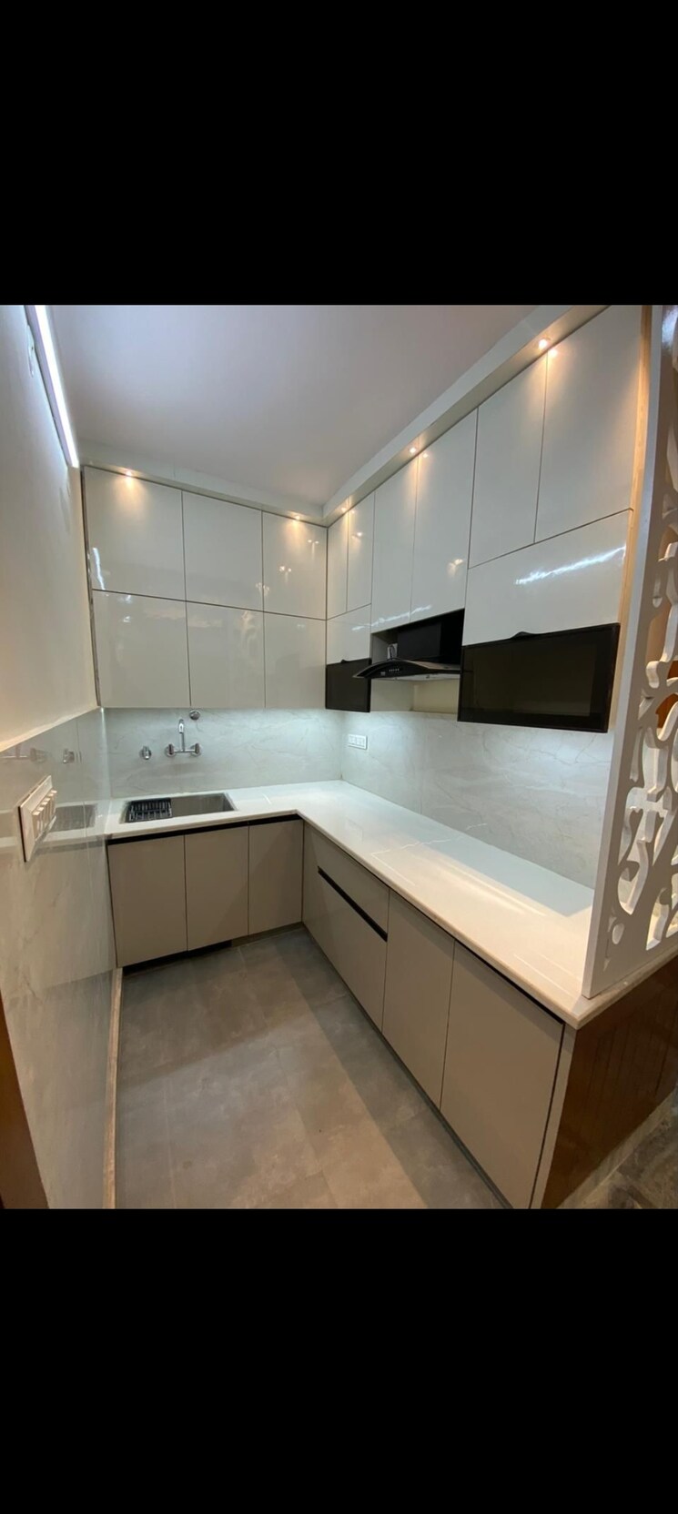 Kitchen, rwa-gyan-khand-3 3 Bedroom 1350 Sq.Ft. Builder Floor In Indrapuram Ghaziabad 7845537