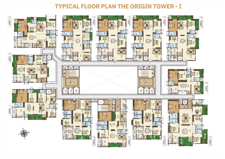 Master Plan, namitha-360-life 3 Bedroom 2427 Sq.Ft. Apartment In Kothaguda Hyderabad 7845646