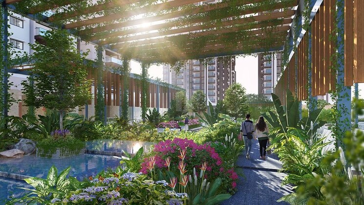 Garden, rajapushpa-pristinia 3 Bedroom 1730 Sq.Ft. Apartment In Kokapet Hyderabad 7845812