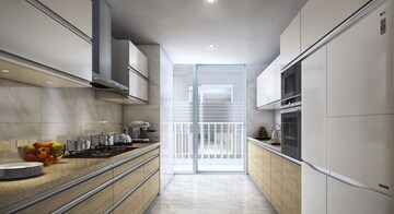 Kitchen in 4 BHK Apartment at Mahindra Luminare, Sector 59 – for Sale