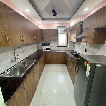 Kitchen in 3 BHK Builder Floor at Ansal Sushant Lok I, Sector 43 – for Rent