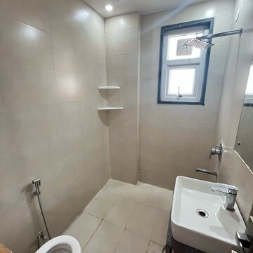 Bathroom in 3 BHK Builder Floor at Ansal Sushant Lok I, Sector 43 – for Rent