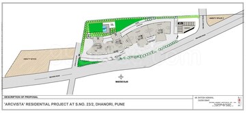 2 BHK Apartment – Map Location View at Arc Vista, Dhanori - for Rent