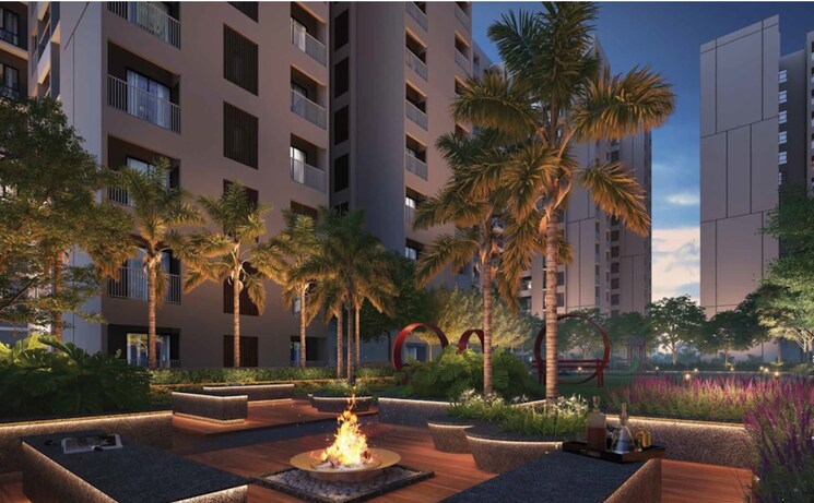 Garden, srijan-optima 3 Bedroom 1077 Sq.Ft. Apartment In Rajarhat New Town Kolkata 7847008