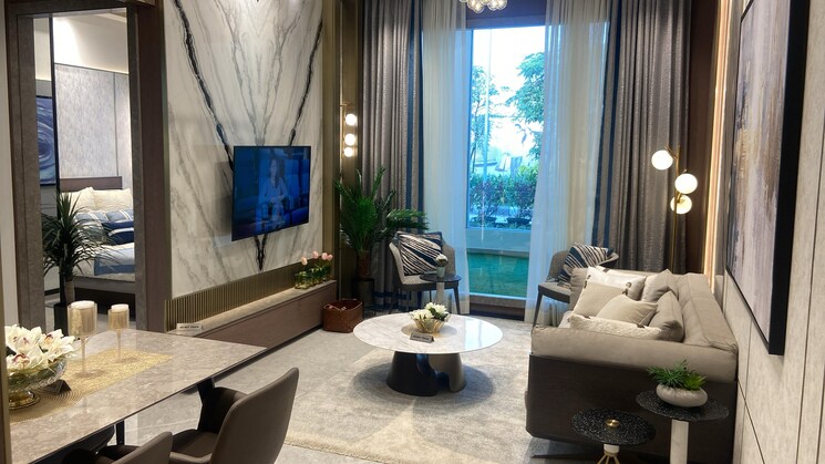 Living Room, sunteck-one-world 1 Bedroom 411 Sq.Ft. Apartment In Naigaon East Palghar 7846908