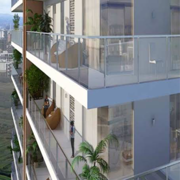 Balcony in 4 BHK Penthouse at Mahindra Luminare, Sector 59 – for Sale