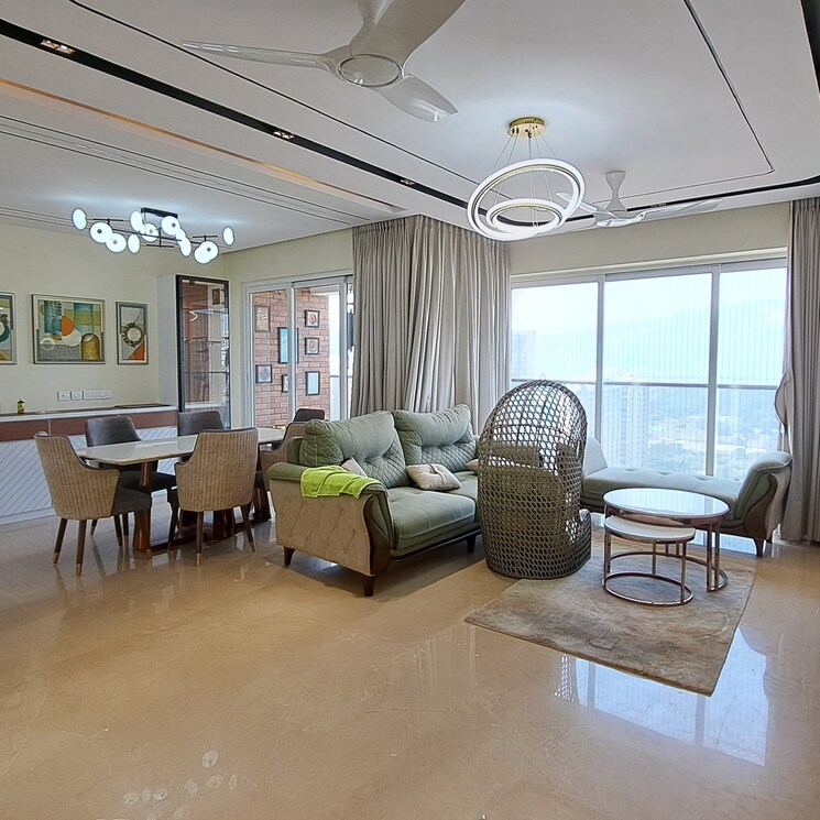 Living Room, soham-crystal-spires 3 Bedroom 1349 Sq.Ft. Apartment In Manpada Thane 7849720