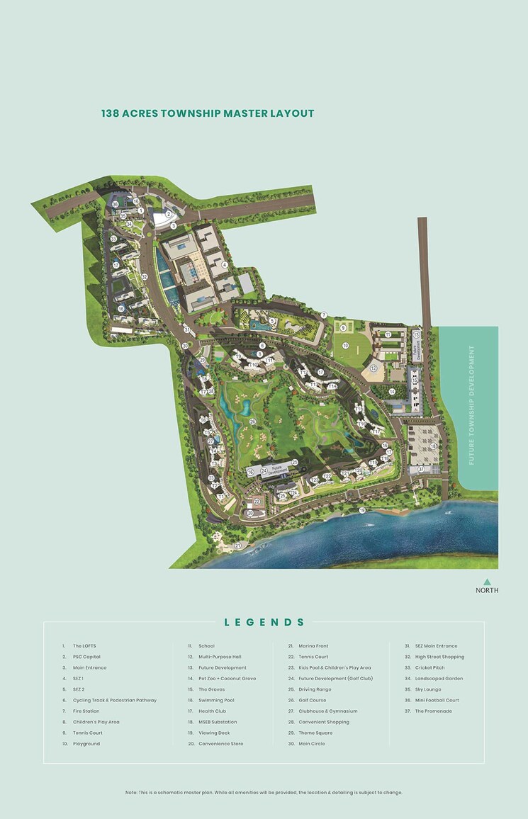 Master Plan, paranjape-blue-ridge 2 Bedroom 795 Sq.Ft. Apartment In Hinjewadi Pune 7849938