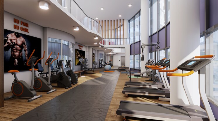 Gym, paranjape-blue-ridge 2 Bedroom 795 Sq.Ft. Apartment In Hinjewadi Pune 7849938