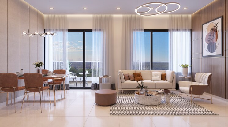 Living Room, paranjape-blue-ridge 2 Bedroom 795 Sq.Ft. Apartment In Hinjewadi Pune 7849938