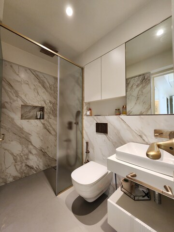 Bathroom in 2 BHK Apartment at Andheri West – for Rent