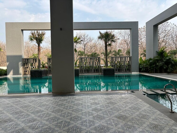 Swimming Pool, frontline-seven 3 Bedroom 2185 Sq.Ft. Apartment In Kokapet Hyderabad 7850533