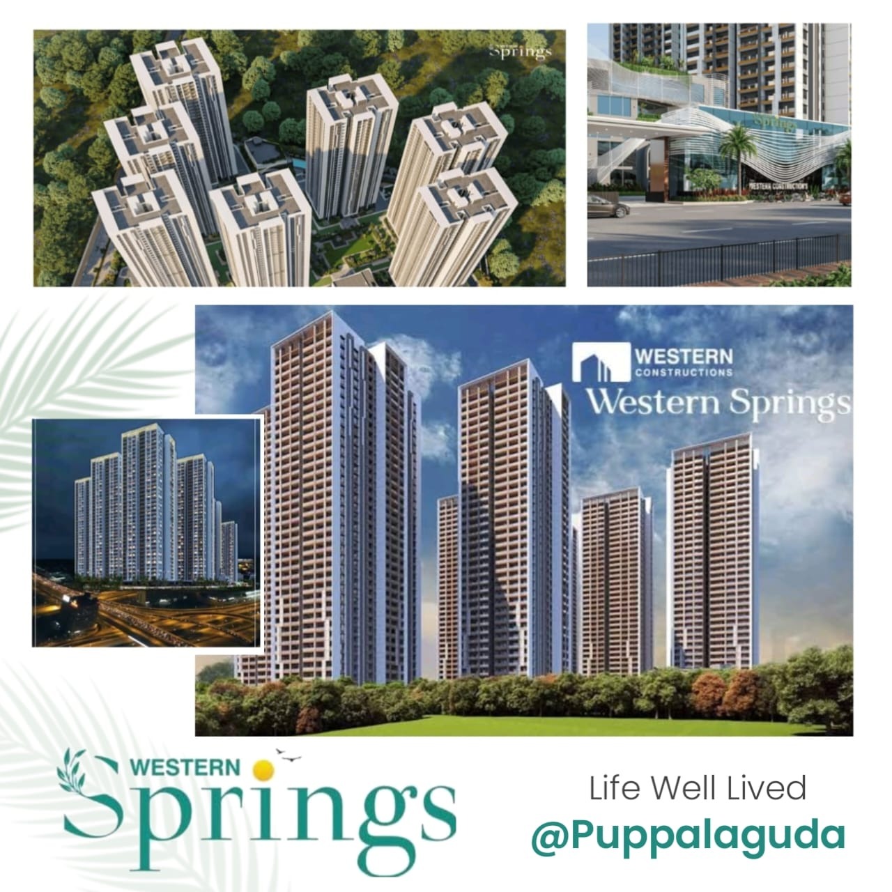 3 BHK + Pooja Room 2420 Sq.Ft. Apartment in Western Springs