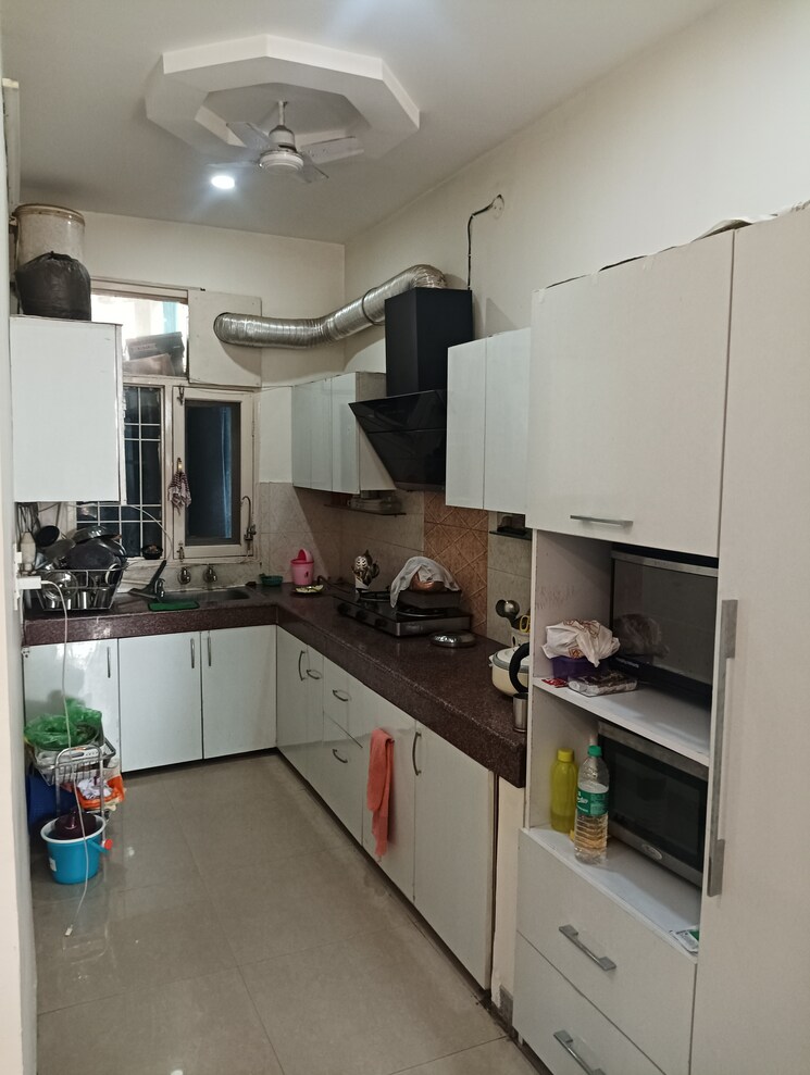 Kitchen, guru-nanak-enclave 2 Bedroom 1500 Sq.Ft. Builder Floor In Dhakoli Village Zirakpur 7850776