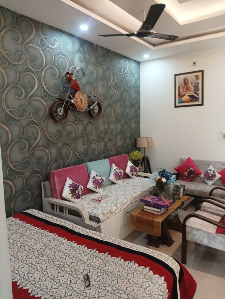 Bedroom, guru-nanak-enclave 2 Bedroom 1500 Sq.Ft. Builder Floor In Dhakoli Village Zirakpur 7850776