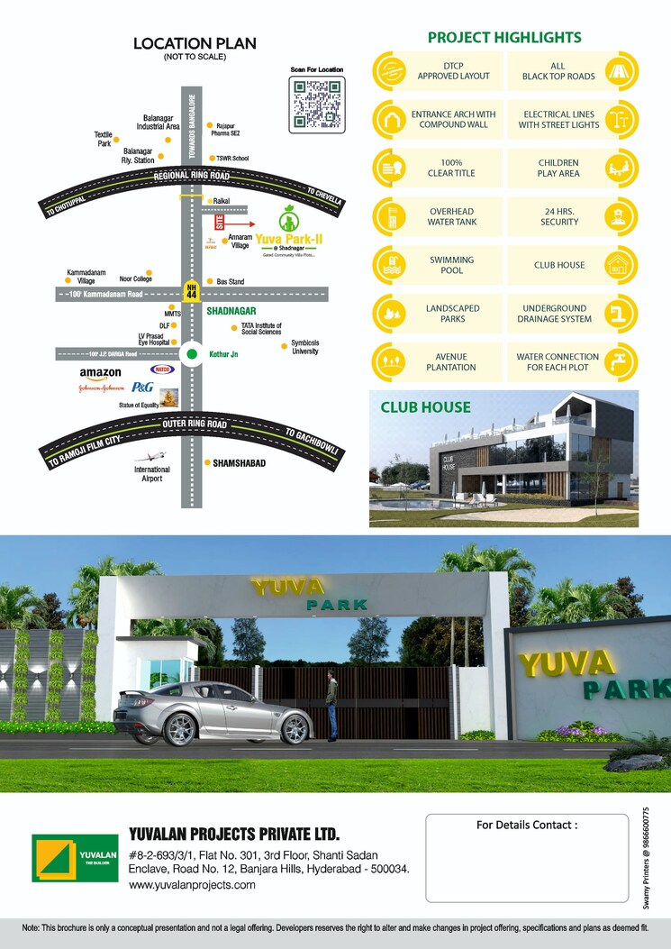 Exterior View, yuva-park  170 Sq.Yd. Plot In Shadnagar Hyderabad 7851115