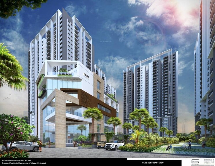 Exterior View, vision-arsha 3 Bedroom 1845 Sq.Ft. Apartment In Tellapur Hyderabad 7851982