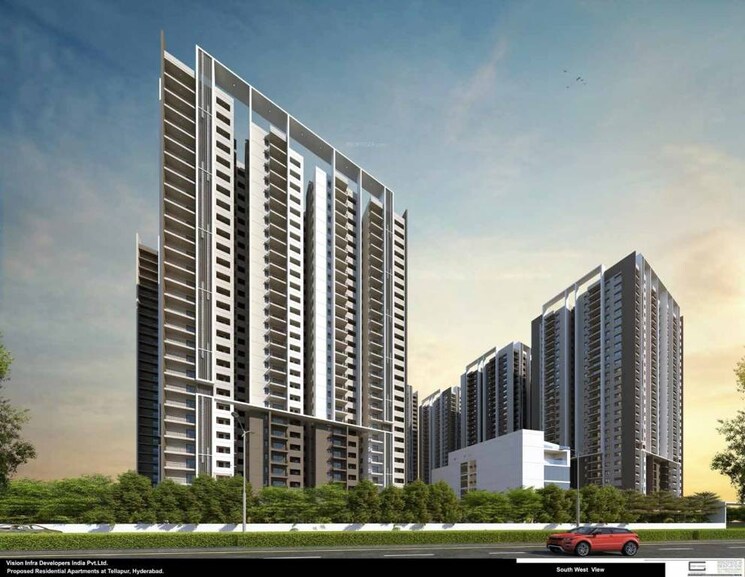 Exterior View, vision-arsha 3 Bedroom 2700 Sq.Ft. Apartment In Tellapur Hyderabad 7852007