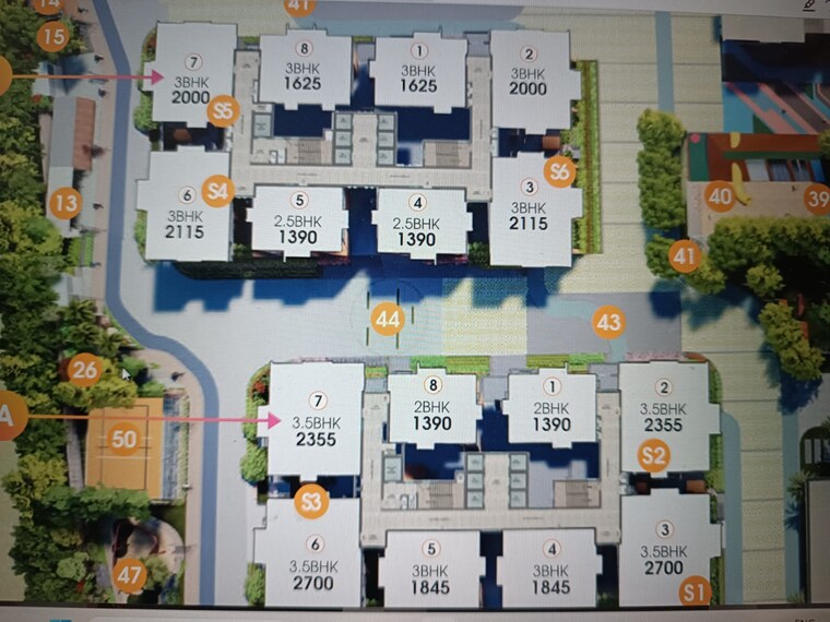 Master Plan, vision-arsha 3 Bedroom 2700 Sq.Ft. Apartment In Tellapur Hyderabad 7852007