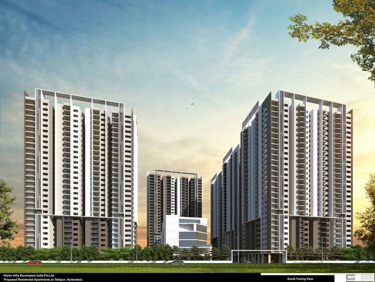 Exterior View, vision-arsha 3 Bedroom 2354 Sq.Ft. Apartment In Tellapur Hyderabad 7852047