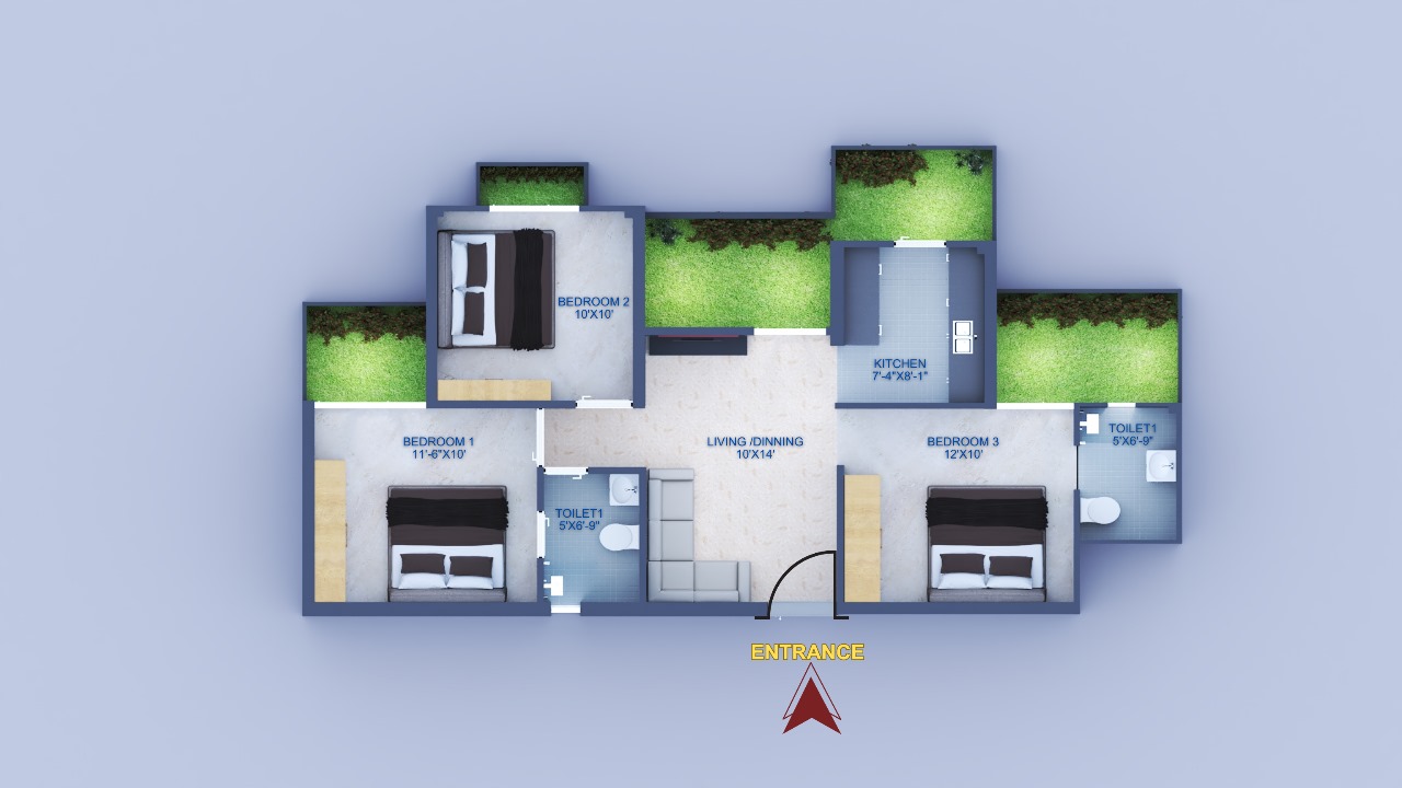 3 BHK Apartment For Sale in Anushree 