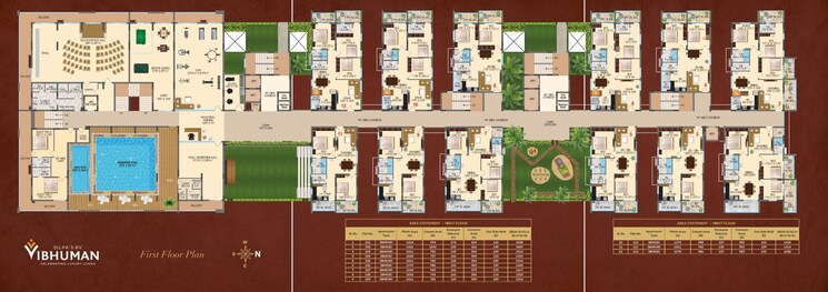 Master Plan, rv-vibhuman 3 Bedroom 1838 Sq.Ft. Apartment In Kondapur Hyderabad 7853350