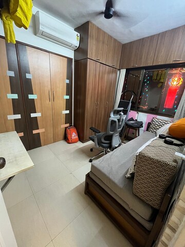 Master Bedroom in 1 BHK Apartment at Swastik Residency 1, Ghodbunder Road – for Sale