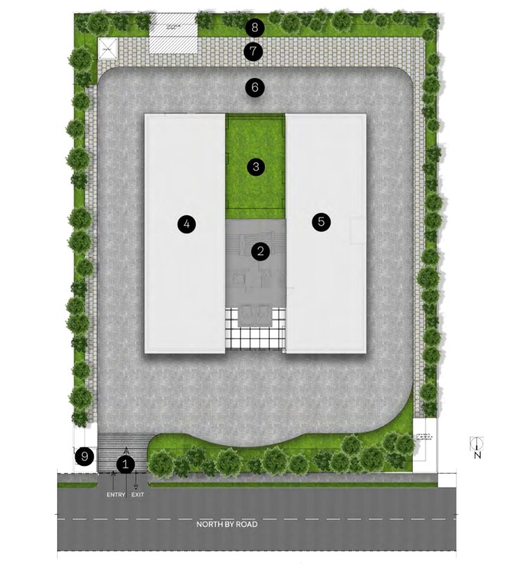 Master Plan, myscape-loft 4 Bedroom 5100 Sq.Ft. Apartment In Nanakramguda Hyderabad 7853890