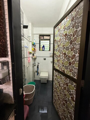 Bathroom in 1 BHK Apartment at Kopar Khairane Sector 14 – for Sale