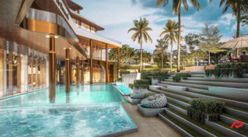 Swimming Pool in 3.5 BHK Builder Floor at Smart World Gems, Sector 89 – for Sale