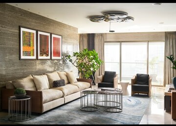 Living Room in 4 BHK Apartment at Raiaskaran Parthenon, Andheri West – for Rent