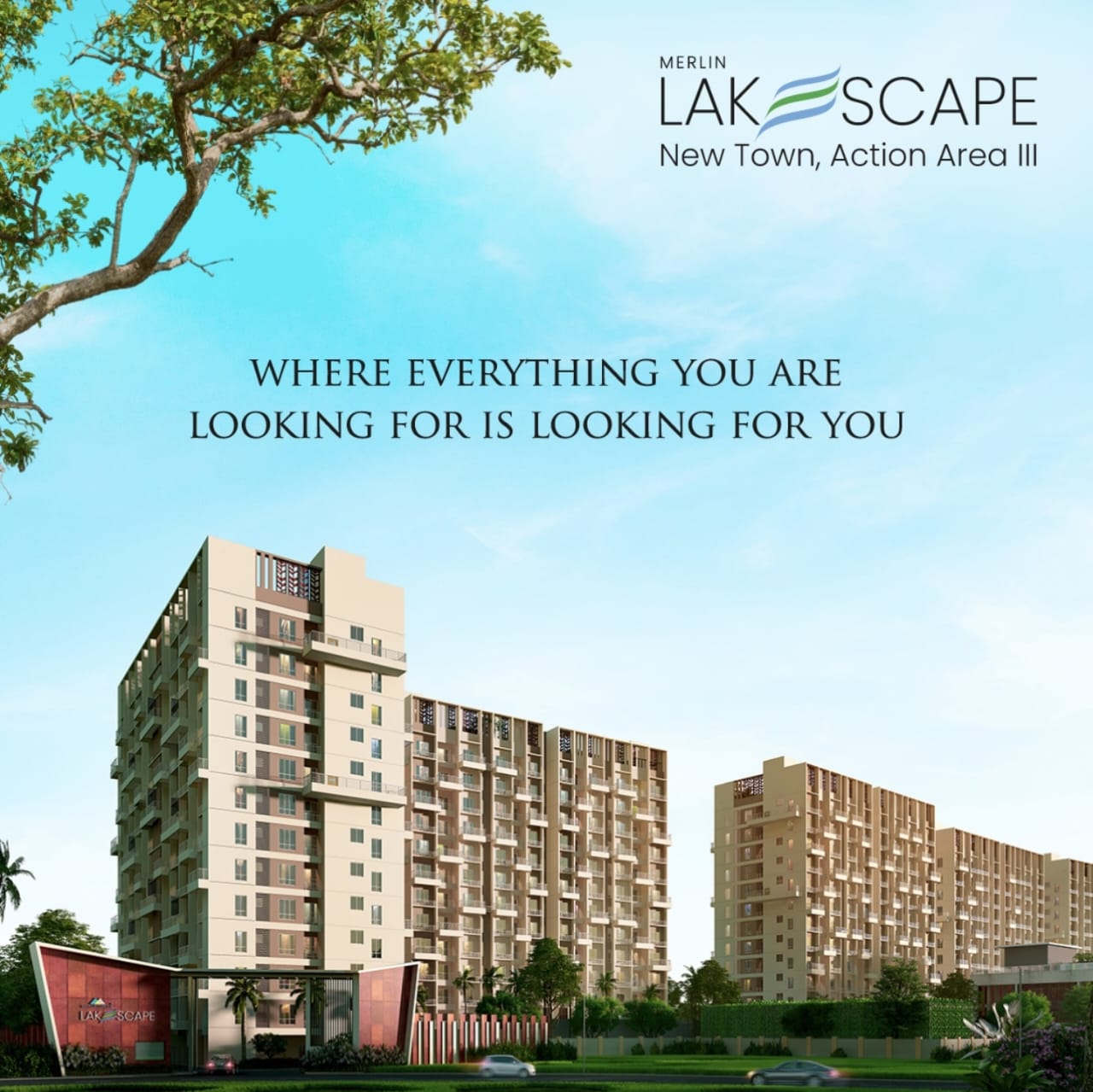 3 BHK Apartment For Sale in Merlin Lakescape