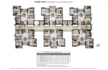 Floor Plan in 3 BHK Apartment at Merlin Lakescape, Rajarhat – for Sale