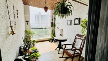 Balcony in 3 BHK Apartment at Paranjape Schemes Crystal Towers, Pashan – for Rent