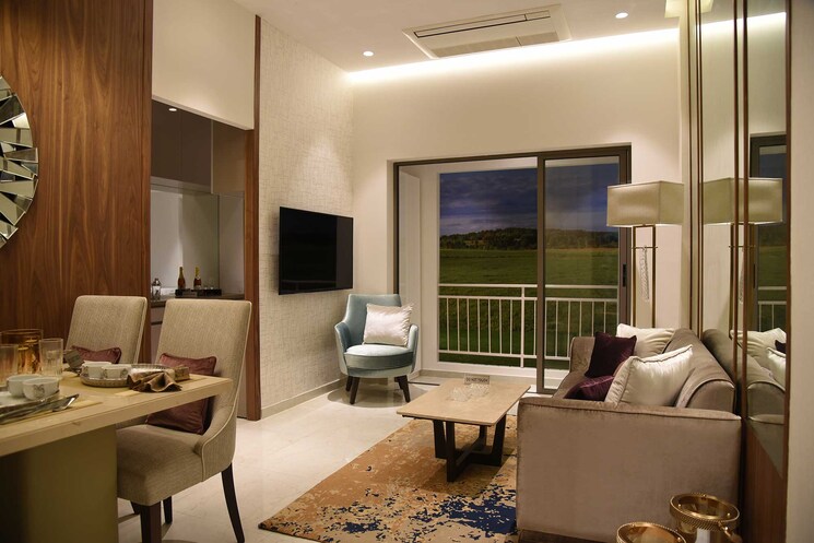 Living Room, sunteck-maxxworld 3 Bedroom 751 Sq.Ft. Apartment In Naigaon East Palghar 7856462