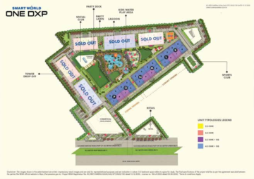 Master Plan in 4 BHK Apartment at Smart World One DXP, Sector 113 – for Sale